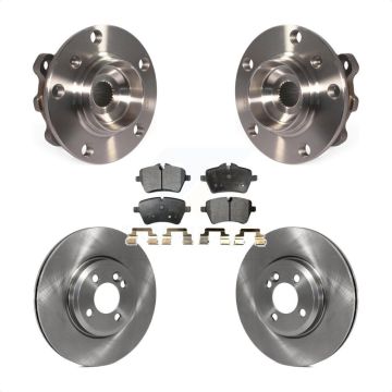 Front Hub Bearing Assembly Disc Brake Rotors And Pads Kit For Mini Cooper Countryman KBB-104924