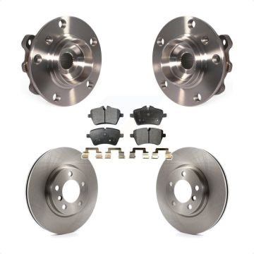 Front Hub Bearing Assembly Disc Brake Rotor & Pads Kit For Mini Cooper Countryman Paceman KBB-104925