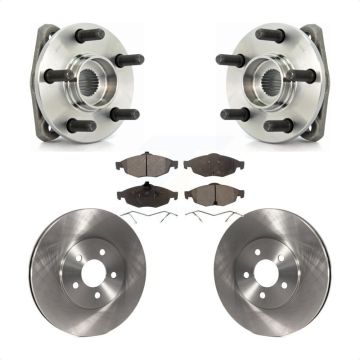 Front Hub Bearing Assembly Disc Brake Rotor & Pads Kit For Chrysler Sebring Dodge Stratus KBB-104948
