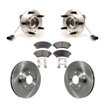 Front Hub Bearing Brake Rotor Pad Kit For Chevrolet Impala Buick LeSabre Monte Carlo Park KBB-104951