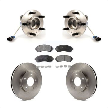 Front Hub Bearing Brake Rotor Pads Kit For Buick Rendezvous Pontiac Montana Chevrolet AWD KBB-104953