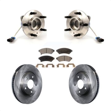 Front Hub Bearing Disc Brake Rotor & Pad Kit For Buick Pontiac LaCrosse Grand Prix Allure KBB-104956