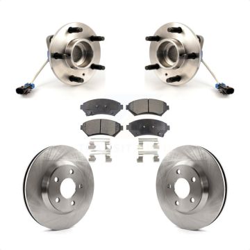 Front Hub Bearing Brake Rotor Pad Kit For Chevrolet Impala Buick LeSabre Monte Carlo Park KBB-104962