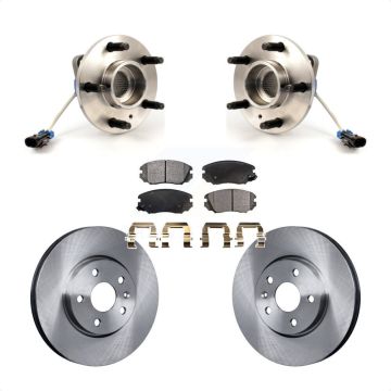 Front Hub Bearing Assembly Disc Brake Rotors And Pads Kit For 2010 Buick Allure KBB-104963