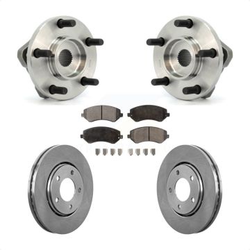 Front Hub Bearing Brake Rotor And Pad Kit For Dodge Caravan Grand Chrysler Town & Country KBB-104967