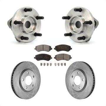 Front Hub Bearing Assembly Brake Rotor & Pad Kit For Dodge Grand Caravan Chrysler Voyager KBB-104969