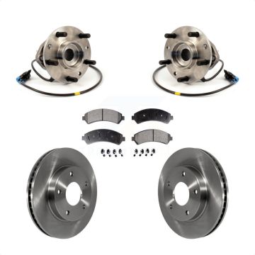 Front Hub Bearing Brake Rotor And Pad Kit For Chevrolet GMC Blazer S10 Jimmy Sonoma Isuzu KBB-104972