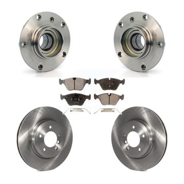 Front Hub Bearing Assembly Disc Brake Rotors And Pads Kit For BMW 330Ci Z4 330i KBB-104975