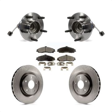 Front Hub Bearing Assembly Disc Brake Rotor & Pad Kit For Chevrolet Corvette Cadillac XLR KBB-104977