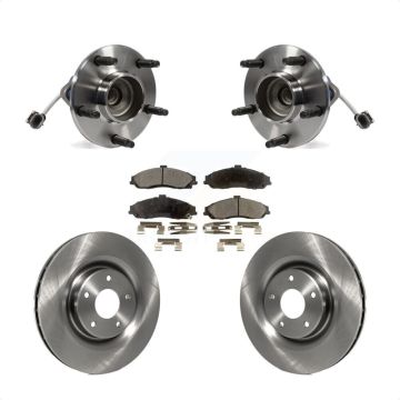 Front Hub Bearing Assembly Disc Brake Rotor & Pad Kit For Chevrolet Corvette Cadillac XLR KBB-104978