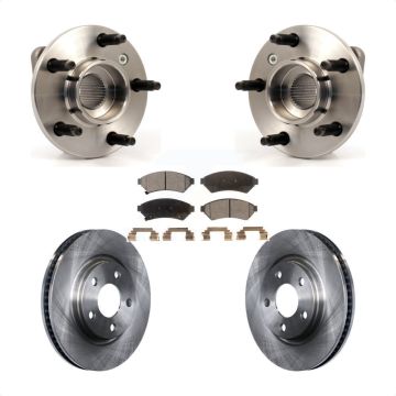 Front Hub Bearing Disc Brake Rotor & Pad Kit For Pontiac Grand Prix Buick LaCrosse Allure KBB-104990