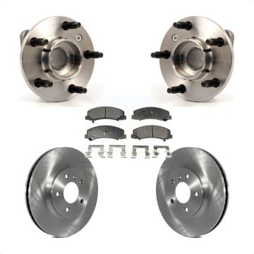 Front Hub Bearing Assembly Brake Rotor & Pad Kit For Chevrolet Impala Monte Carlo Non-ABS KBB-104991