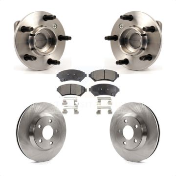 Front Hub Bearing Disc Brake Rotor Pads Kit For 2005 Chevrolet Impala Monte Carlo Non-ABS KBB-104992