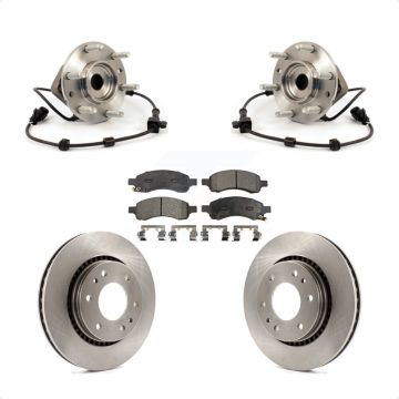 Front Hub Bearing Brake Rotor & Pad Kit For Chevrolet Trailblazer GMC Envoy Buick Rainier KBB-105004