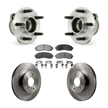 Front Hub Bearing Brake Rotor & Pads Kit For Saturn Vue Pontiac Torrent Chevrolet Equinox KBB-105007
