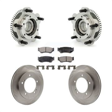 Front Hub Bearing Disc Brake Rotor Pads Kit For 2001-2004 Chevrolet Tracker Suzuki Vitara KBB-105010