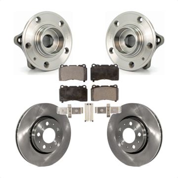 Front Hub Bearing Brake Rotor Pad Kit For 05-07 Volvo V70 With 286mm Diameter KBB-105011