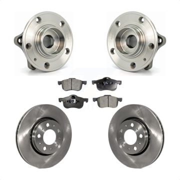 Front Hub Bearing Assembly Disc Brake Rotors And Pads Kit For Volvo S60 XC70 V70 S80 KBB-105012