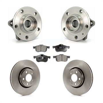 Front Hub Bearing Brake Rotor Pads Kit For 2008 Volvo S60 With 316mm Diameter KBB-105015