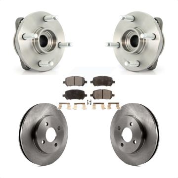 Front Hub Bearing Brake Rotor Pads Kit For Chevrolet Cobalt Pontiac G5 Saturn Ion Pursuit KBB-105022
