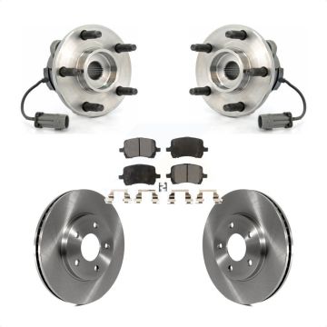 Front Hub Bearing Assembly Disc Brake Rotors And Semi-Metallic Pads Kit For Chevrolet HHR KBB-105026