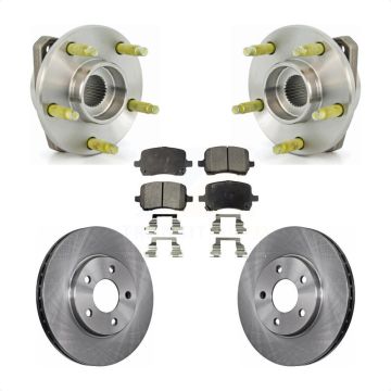 Front Hub Bearing Assembly Disc Brake Rotors And Pads Kit For Chevrolet Malibu KBB-105040