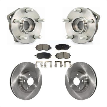 Front Hub Bearing Assembly Disc Brake Rotor And Semi-Metallic Pads Kit For Subaru Impreza KBB-105044