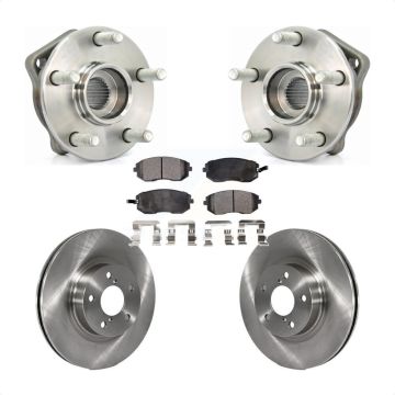 Front Hub Bearing Assembly Disc Brake Rotors And Pads Kit For Subaru Impreza Legacy KBB-105045