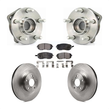 Front Hub Bearing Assembly Disc Brake Rotors And Pads Kit For 2005 Subaru Outback Legacy KBB-105048