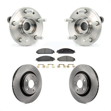 Front Hub Bearing Brake Rotor & Pads Kit For Ford Five Hundred Freestyle Taurus X Mercury KBB-105058