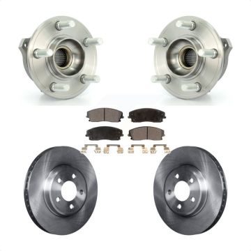 Front Hub Bearing Assembly Disc Brake Rotor Pad Kit For Dodge Charger Chrysler 300 Magnum KBB-105062
