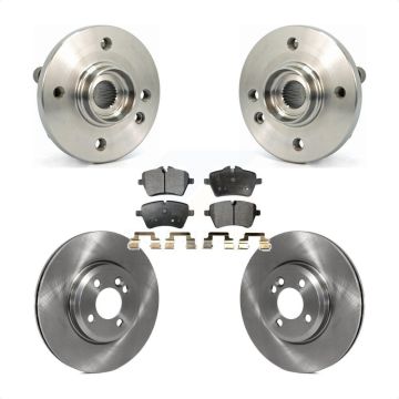 Front Hub Bearing Assembly Disc Brake Rotors And Semi-Metallic Pads Kit For Mini Cooper KBB-105065