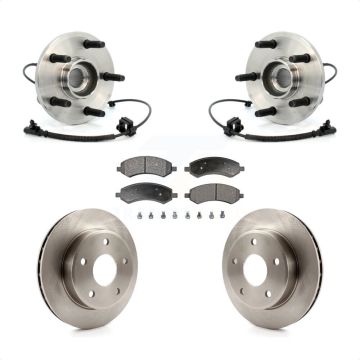 Front Hub Bearing Assembly Brake Rotor And Pad Kit For Dakota Dodge Ram Mitsubishi Raider KBB-105067