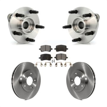 Front Hub Bearing Assembly Disc Brake Rotors And Semi-Metallic Pads Kit For Chevrolet HHR KBB-105072