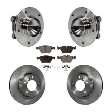 Front Hub Bearing Assembly Disc Brake Rotors And Pads Kit For BMW 128i 328i 323i 325i KBB-105089