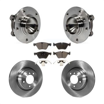 Front Hub Bearing Assembly Disc Brake Rotors And Semi-Metallic Pads Kit For 2006 BMW 330i KBB-105092