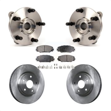 Front Hub Bearing Assembly Disc Brake Rotor & Pad Kit For Toyota RAV4 Scion Corolla iM tC KBB-105099