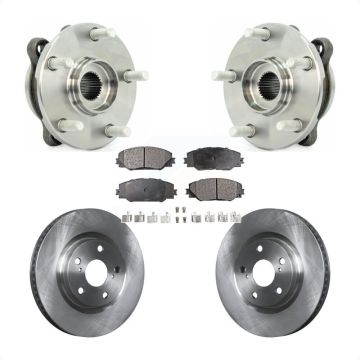 Front Hub Bearing Assembly Disc Brake Rotors And Pads Kit For Toyota RAV4 Scion tC Mirai KBB-105101