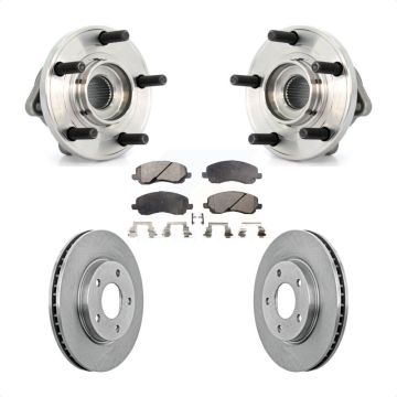 Front Hub Bearing Brake Rotor & Pad Kit For Dodge Caliber With 276mm Diameter KBB-105110