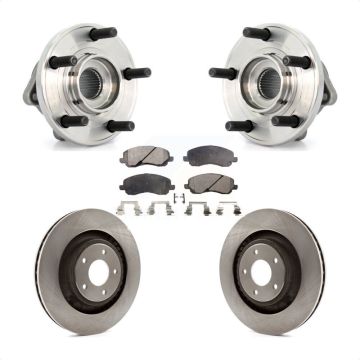 Front Hub Bearing Assembly Brake Rotor And Pad Kit For Chrysler 200 Dodge Caliber Avenger KBB-105113