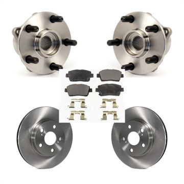 Front Hub Bearing Assembly Disc Brake Rotors And Pads Kit For 2004-2009 Toyota Prius KBB-105115