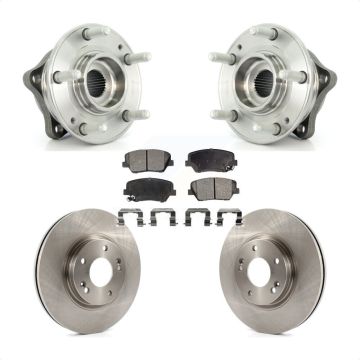 Front Hub Bearing Assembly Disc Brake Rotor And Pads Kit For Hyundai Santa Fe Kia Sorento KBB-105117
