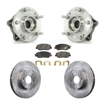 Front Hub Bearing Assembly Disc Brake Rotors And Pads Kit For Hyundai Santa Fe XL 3.3L KBB-105118