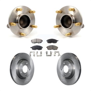 Front Hub Bearing Brake Rotor Pads Kit For Nissan 350Z INFINITI G35 Without Brembo Brakes KBB-105122