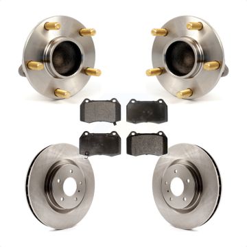 Front Hub Bearing Brake Rotor And Pad Kit For Nissan 350Z INFINITI G35 With Brembo Brakes KBB-105123