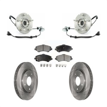 Front Hub Bearing Brake Rotor And Pad Kit For Dodge Grand Caravan Chrysler Town & Country KBB-105130