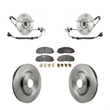 Front Hub Bearing Assembly Disc Brake Rotors And Pads Kit For Volkswagen Routan KBB-105132