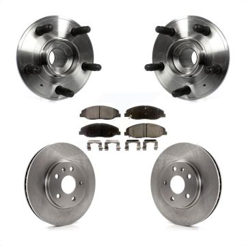 Front Hub Bearing Brake Rotor & Pads Kit For Cadillac CTS With 315mm Diameter KBB-105145