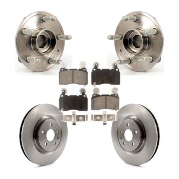 Front Hub Bearing Assembly Disc Brake Rotors And Pads Kit For Chevrolet Camaro KBB-105153