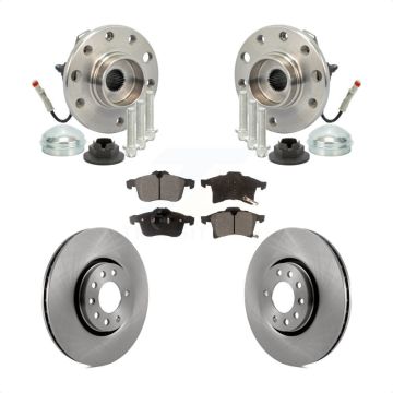 Front Hub Bearing Assembly Disc Brake Rotors And Pads Kit For 2008-2009 Saturn Astra KBB-105154